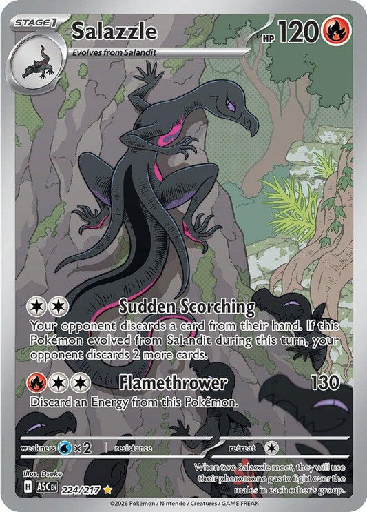 Pokemon ASC Salazzle 224/217 Holo
