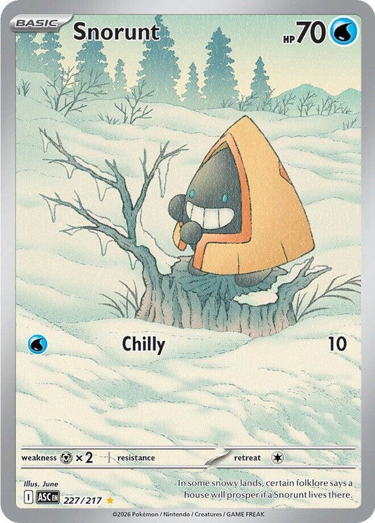 Pokemon ASC Snorunt 227/217 Holo