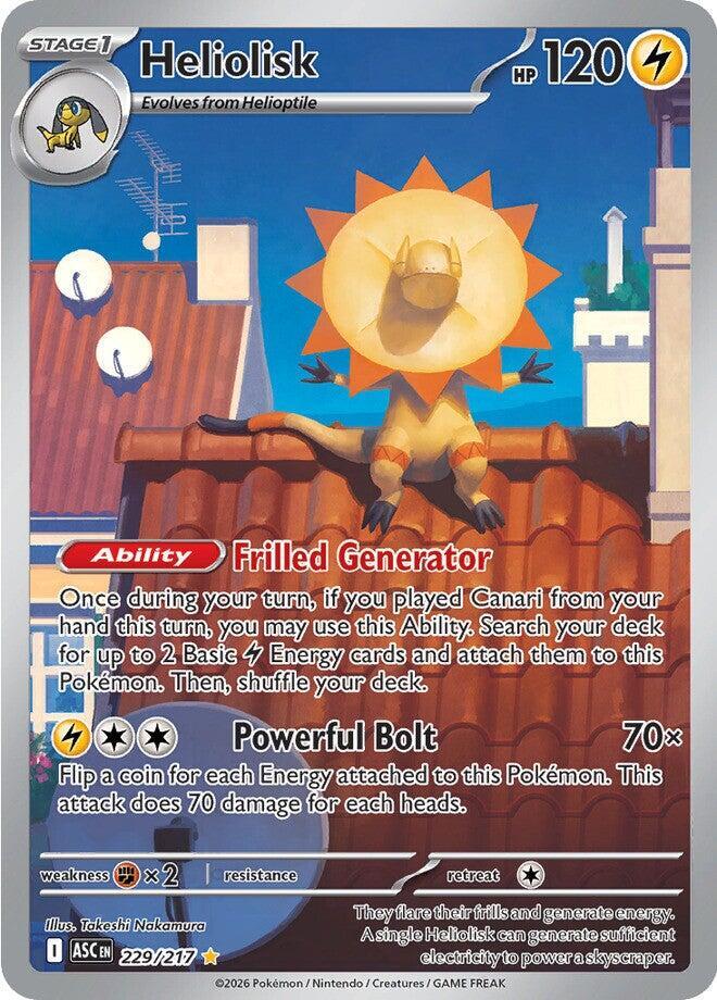 Pokemon ASC Heliolisk 229/217 Holo