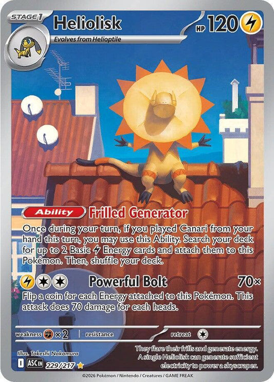 Pokemon ASC Heliolisk 229/217 Holo