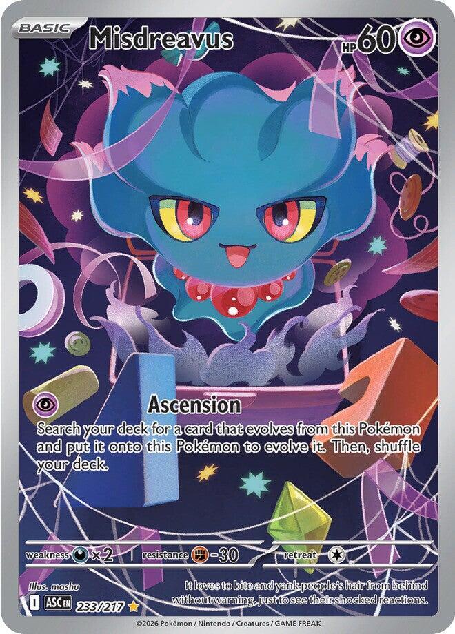 Pokemon ASC Misdreavus 233/217 Holo