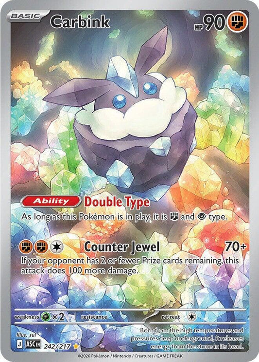 Pokemon ASC Carbink 242/217 Holo