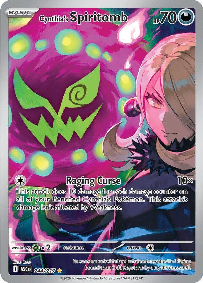 Pokemon ASC Cynthia's Spiritomb 244/217 Holo