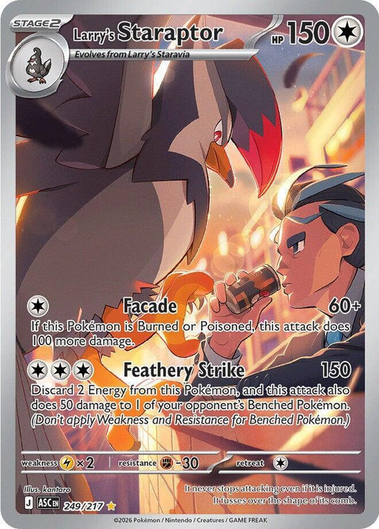 Pokemon ASC Larry's Staraptor 249/217 Holo