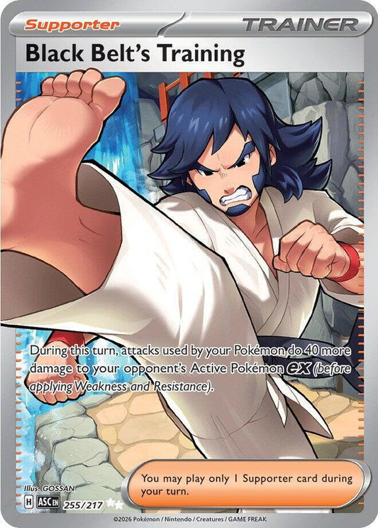 Pokemon ASC Black Belt's Training 255/217 Holo