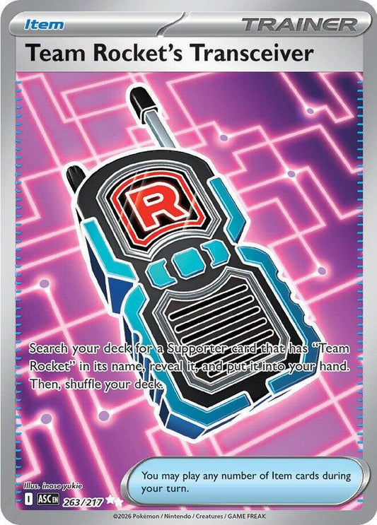 Pokemon ASC Team Rocket's Transceiver 263/217 Holo