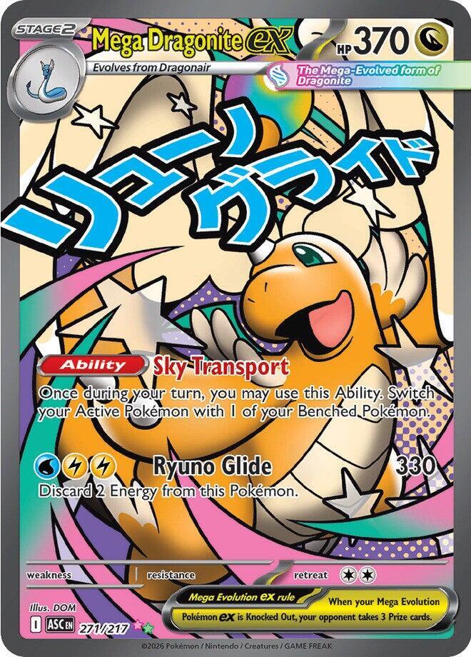 Pokemon ASC Mega Dragonite ex 271/217 Holo