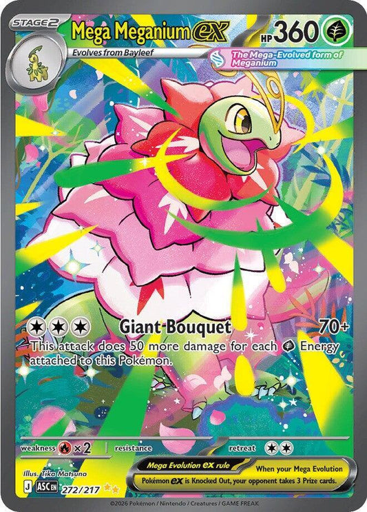 Pokemon ASC Mega Meganium ex 272/217 Holo