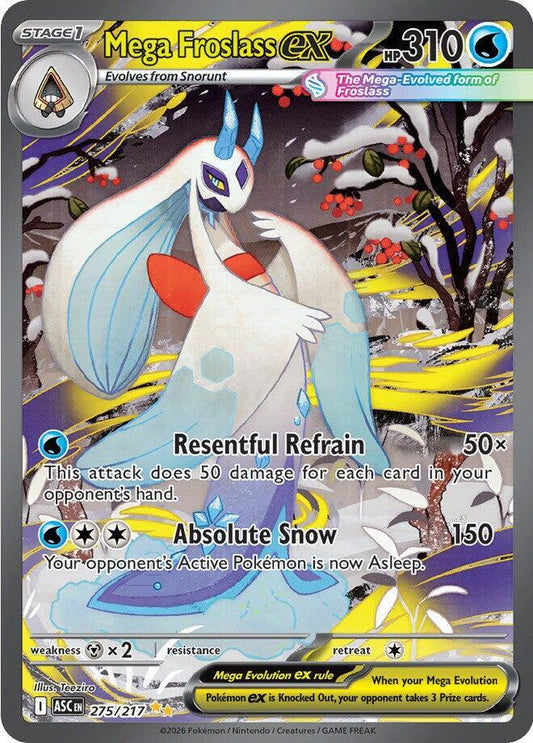 Pokemon ASC Mega Froslass ex 275/217 Holo