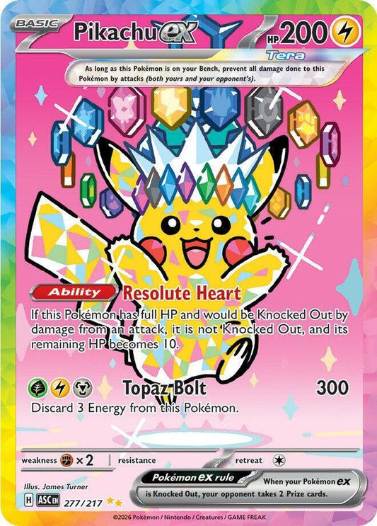 Pokemon ASC Pikachu ex 277/217 Holo