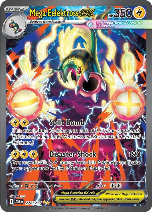 Pokemon ASC Mega Eelektross ex 278/217 Holo