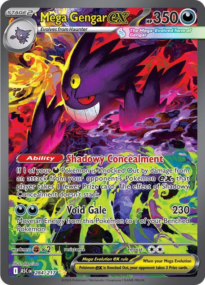 Pokemon ASC Mega Gengar ex 284/217 Holo