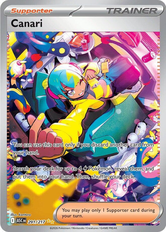 Pokemon ASC Canari 291/217 Holo