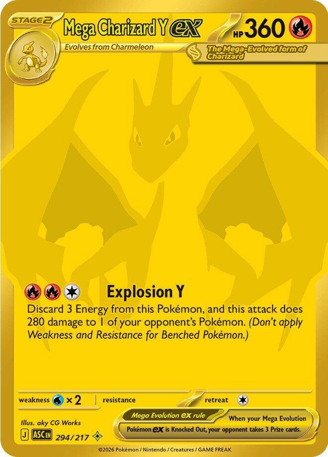 Pokemon ASC Mega Charizard Y ex 294/217 Holo