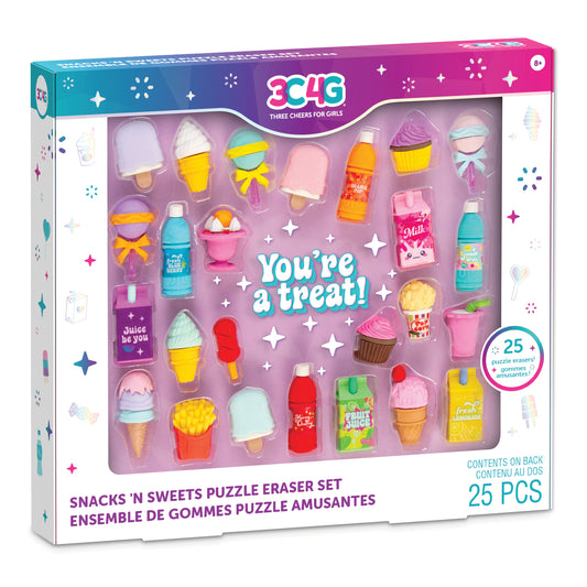 Snacks 'N Sweets Puzzle Eraser Set