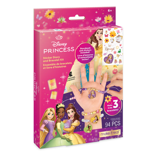 Disney Princess Sticker Story and  Bracelet Kit