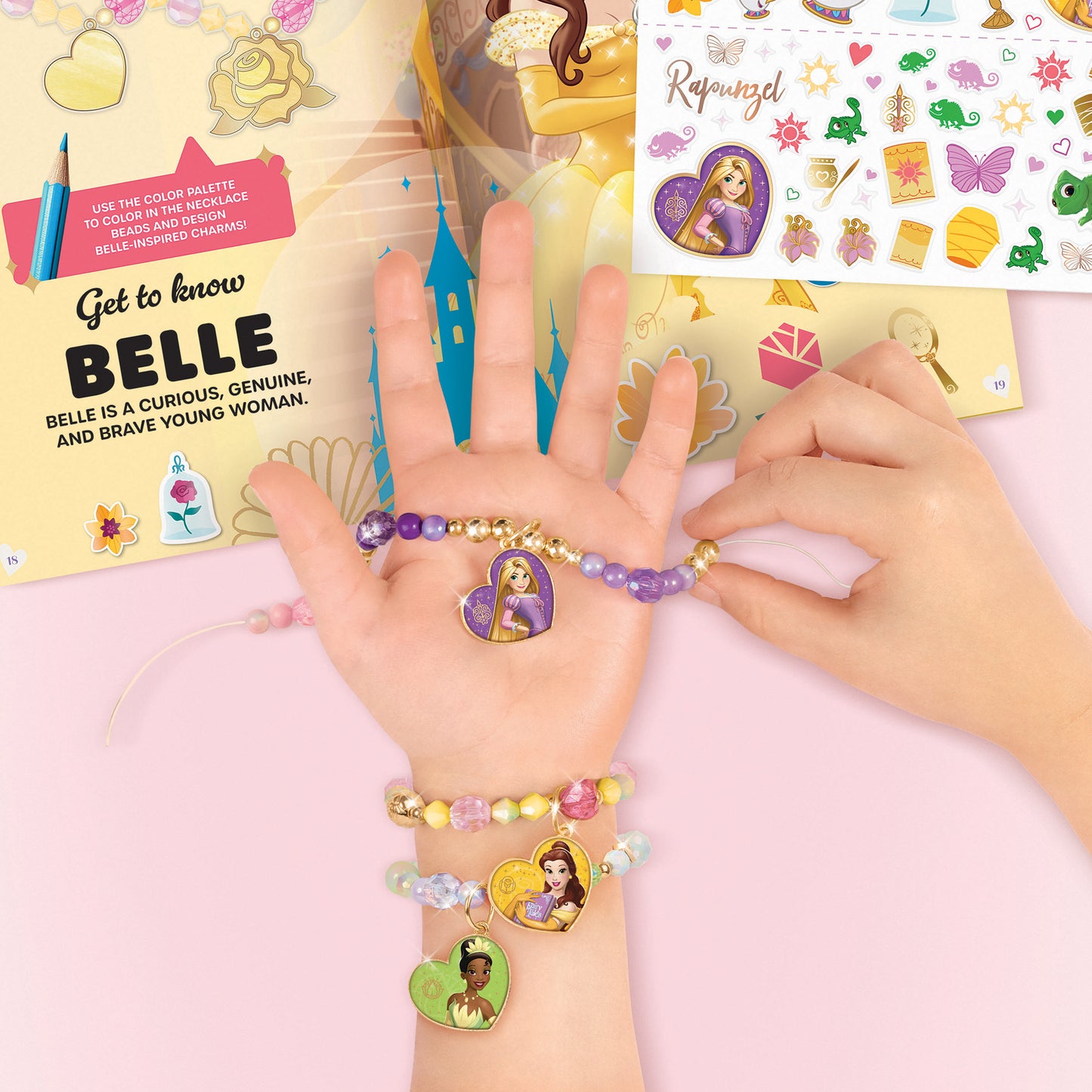 Disney Princess Sticker Story and  Bracelet Kit