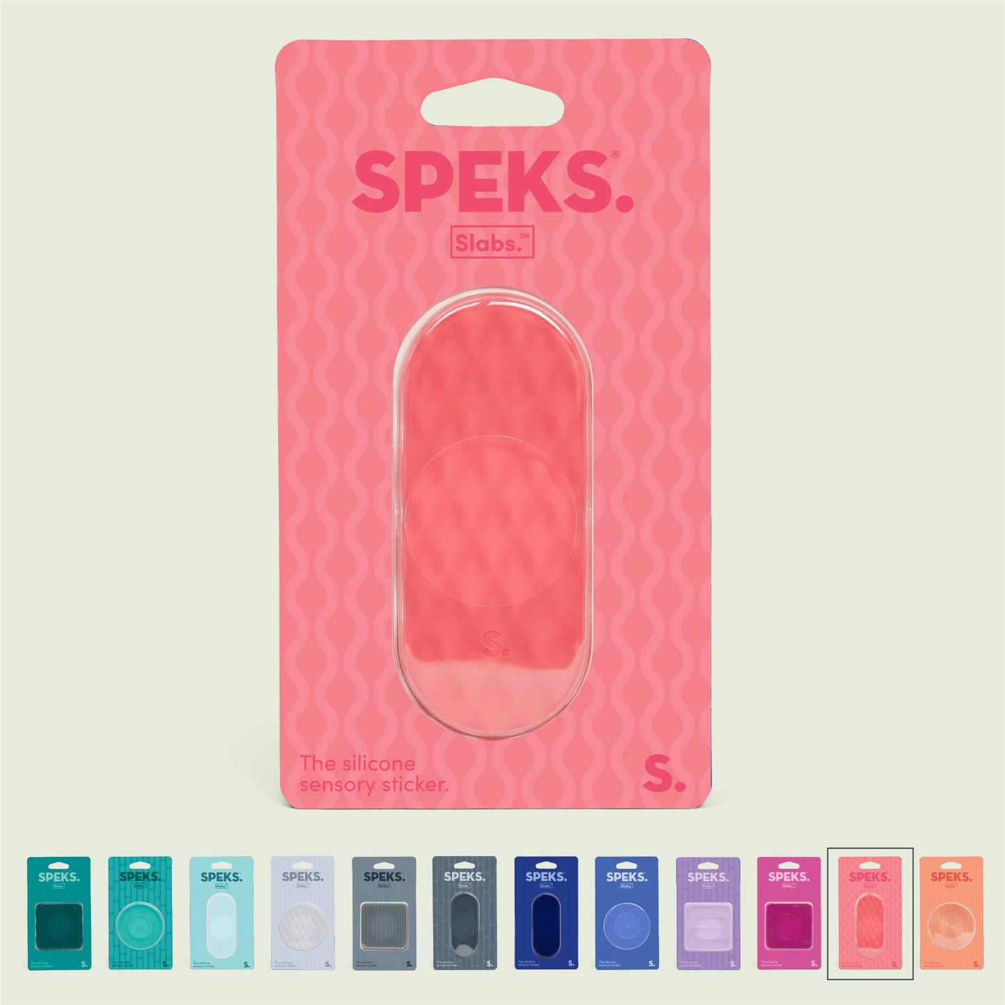 Speks Slabs Silicone Sensory Sticker Fidget – Peel, Stick & Squish Tactile
