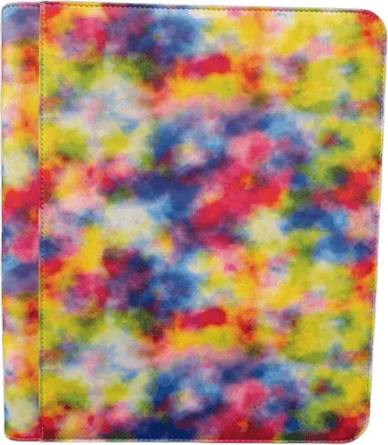 Generic 9-Pocket Zippered Toploader Binder - Tie Dye Colorful 8 (Holds 252)
