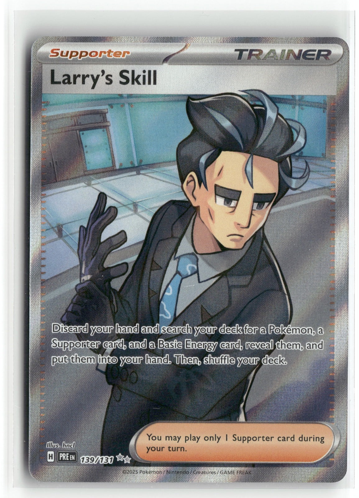Pokemon Larry's Skill 139/131 Ultra Rare 2025 SV: Prismatic Evolutions