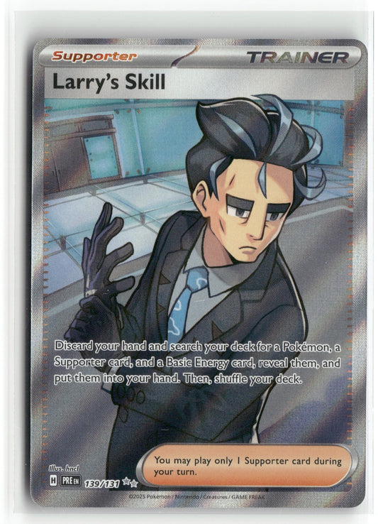 Pokemon Larry's Skill 139/131 Ultra Rare 2025 SV: Prismatic Evolutions