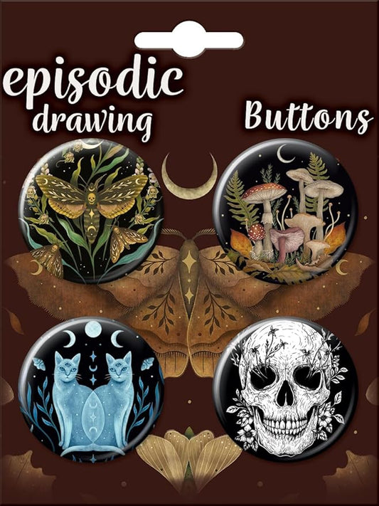 Episodic Drawing 4 Button Set 1