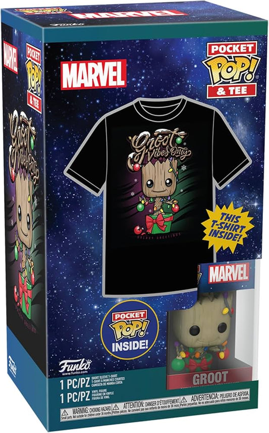Funko Pocket POP! Tee: Guardian of the Galaxy - Holiday Groot XL