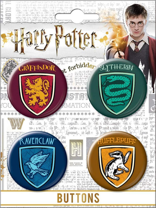 HP ST Crests 4 Button Set