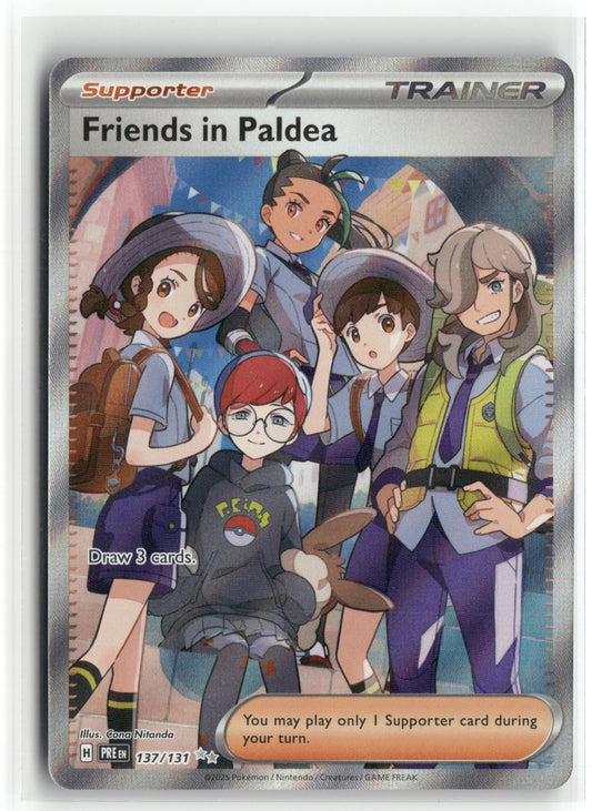 Pokemon Friends in Paldea 137/131 Ultra Rare 2025 SV: Prismatic Evolutions