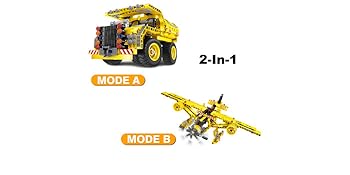 iM.Master Dump Truck 2 in 1 (Dump truck 2 in 1 361 pieces Knob allows for action)