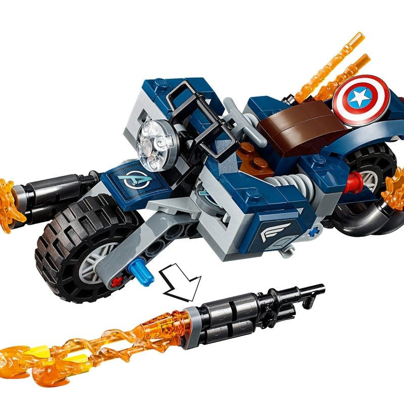 LEGO Marvel Avengers Captain America Outriders Attack 76123  - Box Damage