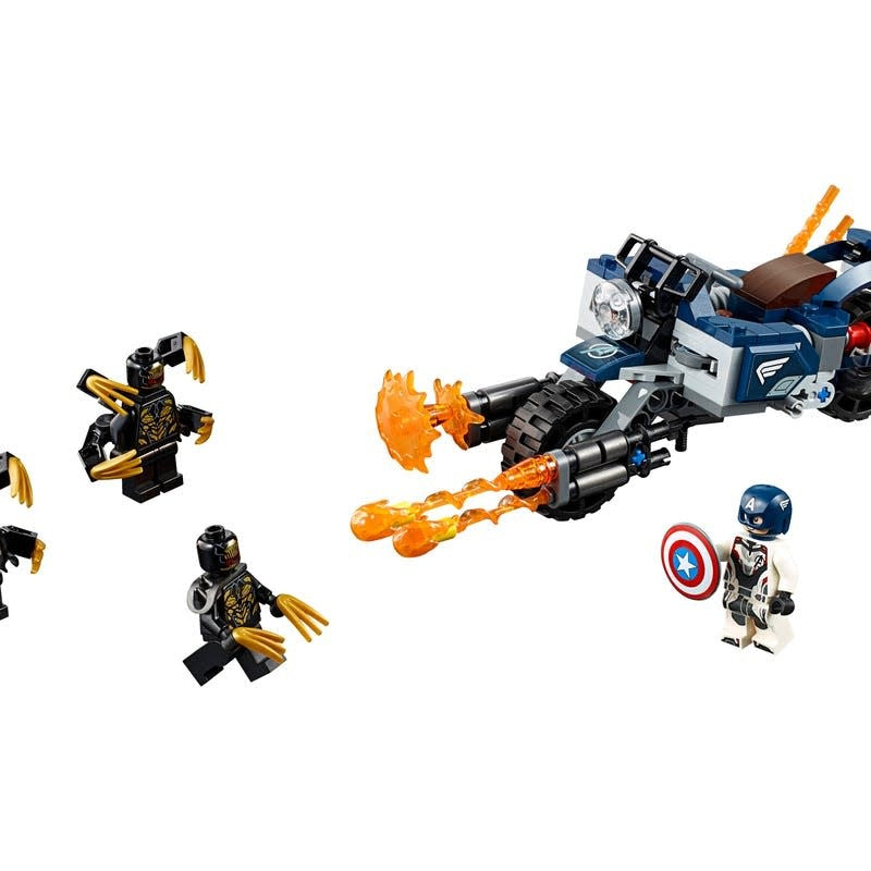 LEGO Marvel Avengers Captain America Outriders Attack 76123  - Box Damage