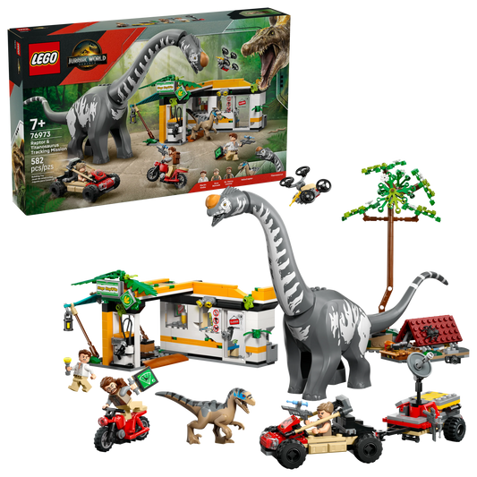 LEGO Jurassic Park Raptor & Titanosaurus Tracking Mission 76973
