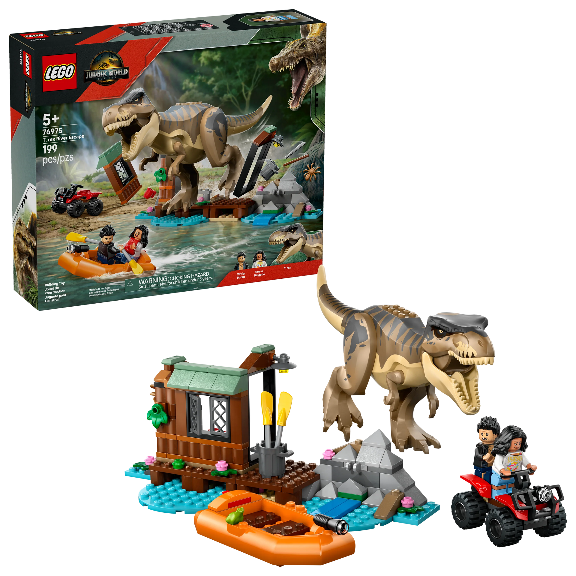 LEGO Jurassic World T. Rex River Escape 76975 – Rocket City Toys