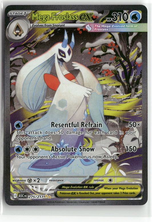 Pokemon Mega Froslass ex 275/217 SIR 2026 ME: Ascended Heroes