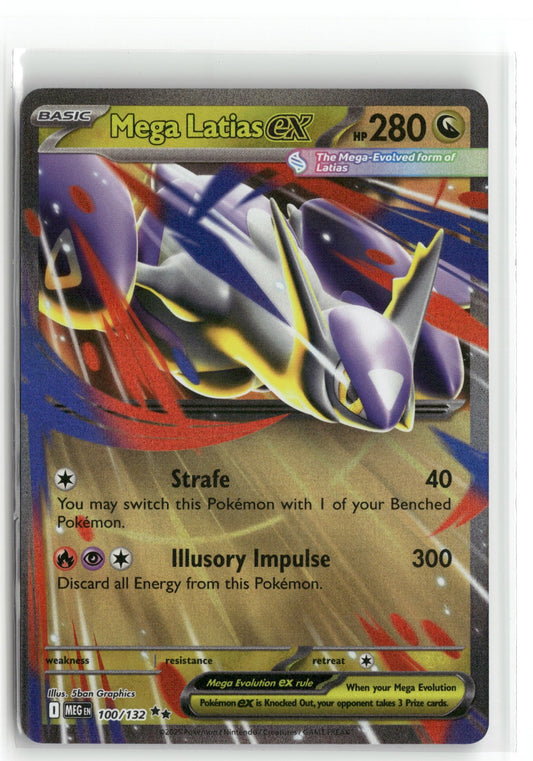 Pokemon Mega Latias ex - 100/132 Double Rare 2025 ME01: Mega Evolution