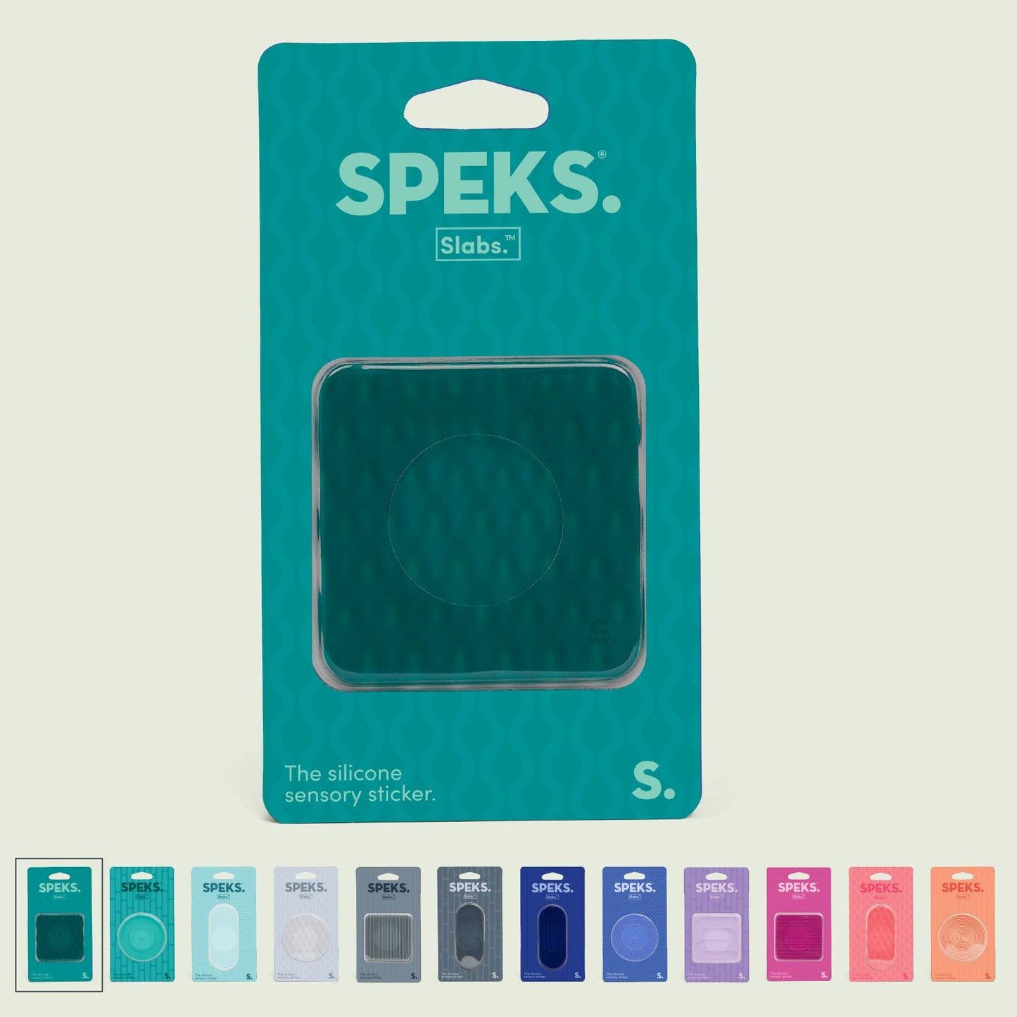 Speks Slabs Silicone Sensory Sticker Fidget – Peel, Stick & Squish Tactile