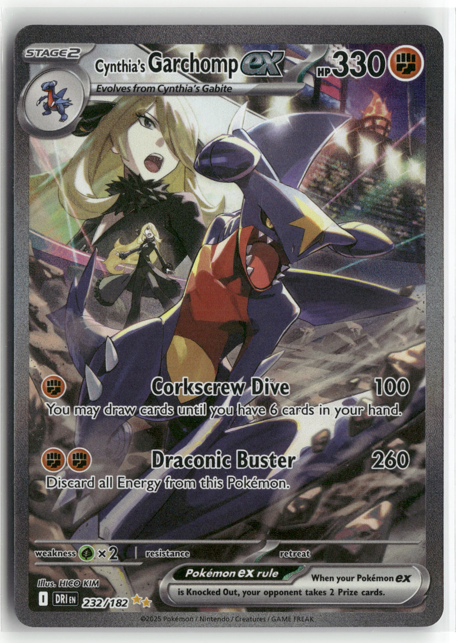 Cynthia's Garchomp ex Special Illustration Rare SV10: Destined Rivals 232/182