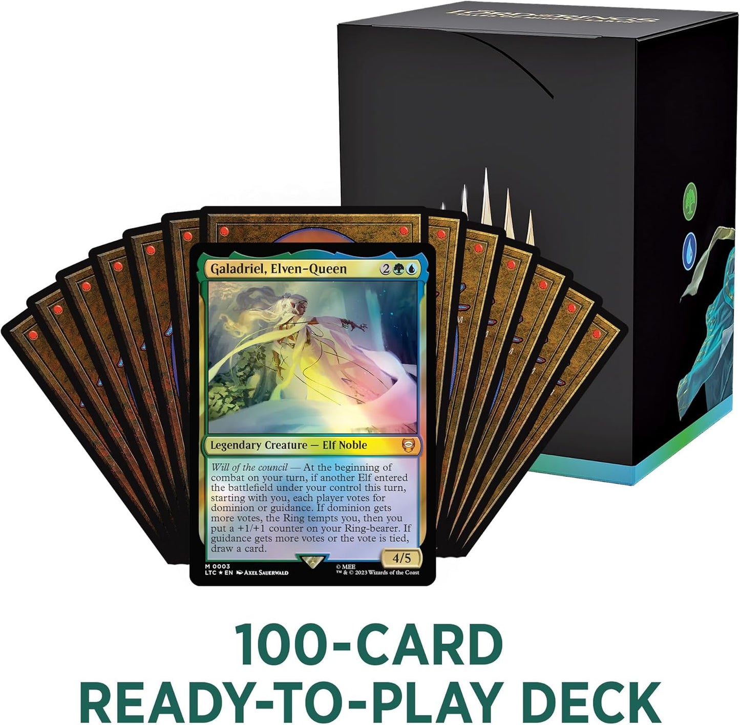Magic: The Gathering - Lord of the Rings Tales of Middle-Earth Commander Deck - Elven Council (Green-Blue)