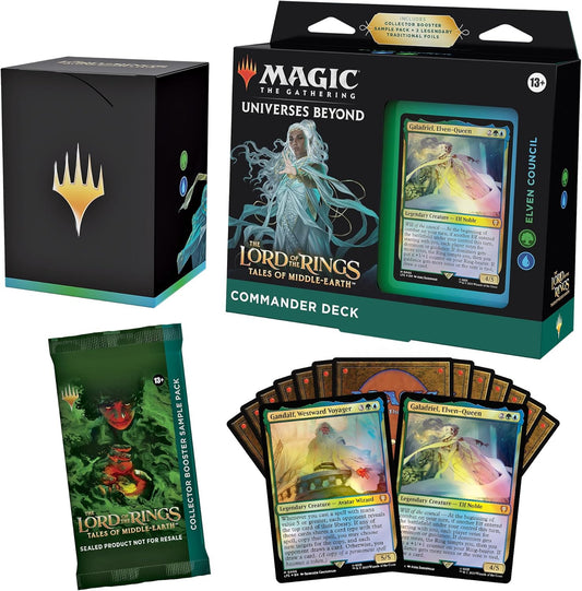 Magic: The Gathering - Lord of the Rings Tales of Middle-Earth Commander Deck - Elven Council (Green-Blue)