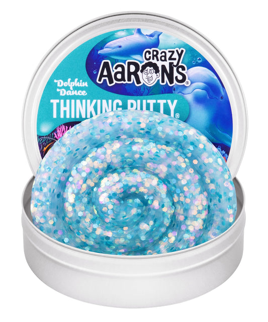Crazy Aaron's Dolphin Dance - Full Size 4" Thinking Putty Tin