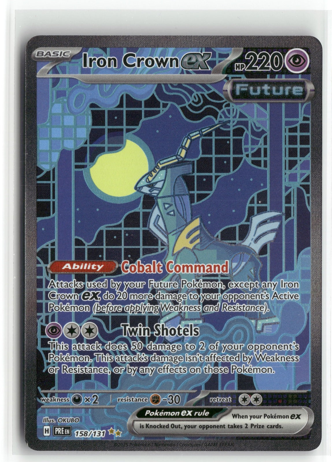 Pokemon Iron Crown ex 158/131 SIR 2025 SV: Prismatic Evolutions