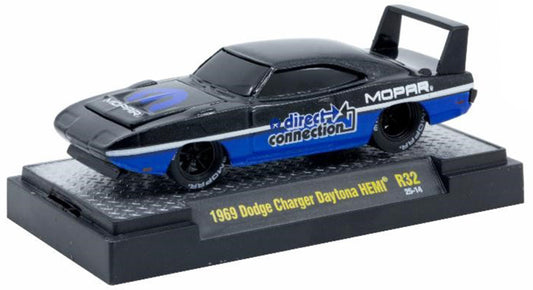 M2 Machines 1969 Dodge Charger Daytona HEMI Die Cast Vehicle Black
