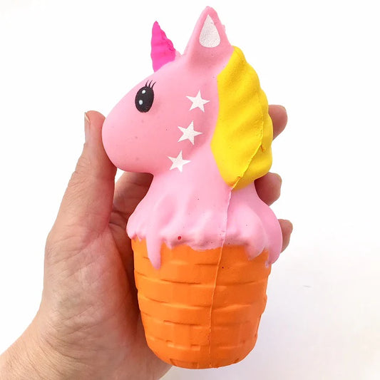 BC Mini Pink Unicorn Ice Cream Squishy-6"