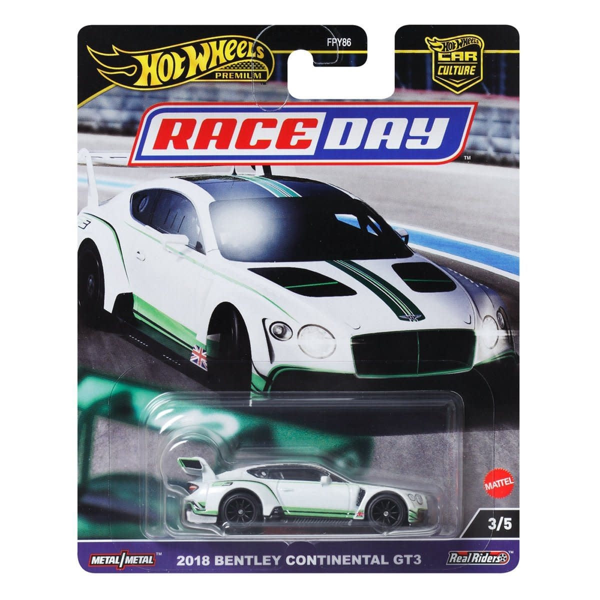 Hot Wheels Premium - 2018 Bentley Continental GT3 (Race Day Series)