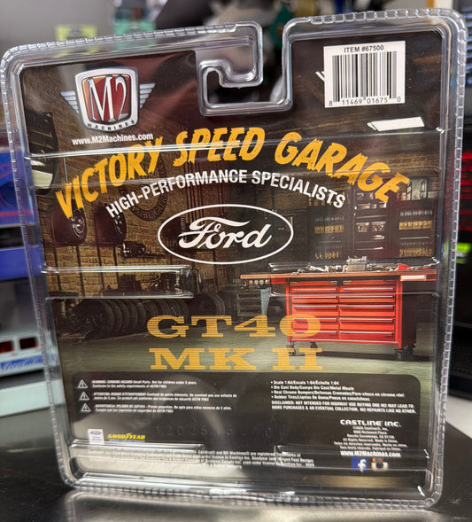 M2 Machines 1966 Ford GT40 MK II Victory Speed Garage Chase