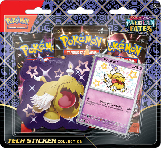 Pokemon TCG: Paldean Fates Tech Sticker Collection - Shiny Greavard
