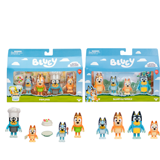 Bluey Family 4-Pack Figure Set