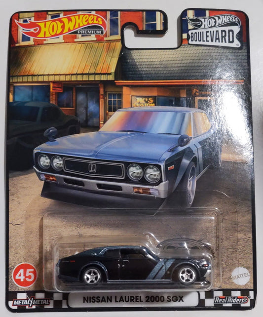 Hot Wheels 1:64 Premium Boulevard #45 Nissan Laurel 2000 SGX Real Riders