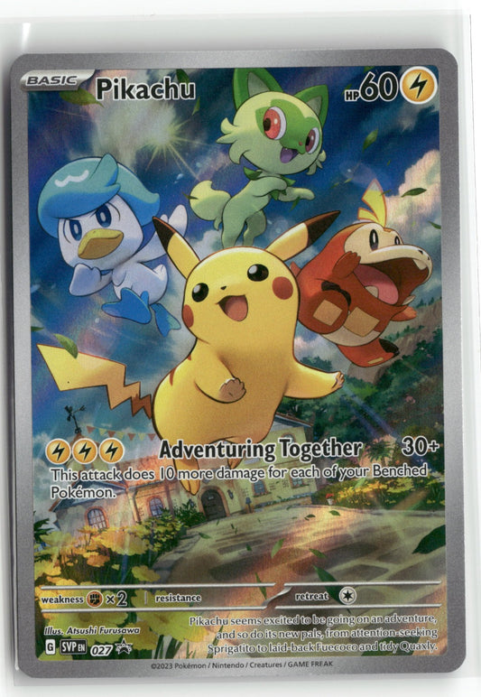 Pokemon Pikachu - 027 Promo 2023 SV: Scarlet & Violet Promo Cards